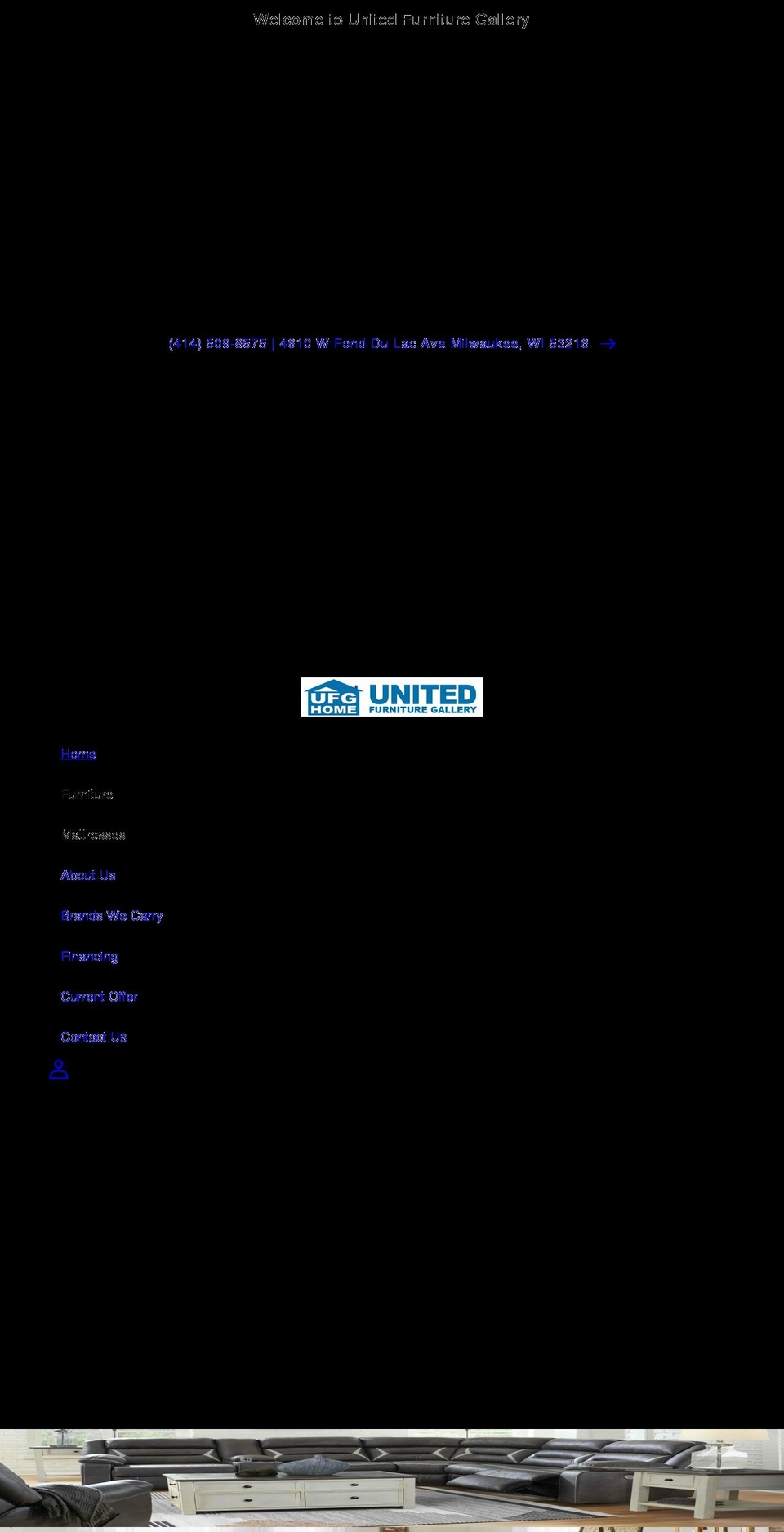 unitedfurnituregallery.com shopify website screenshot