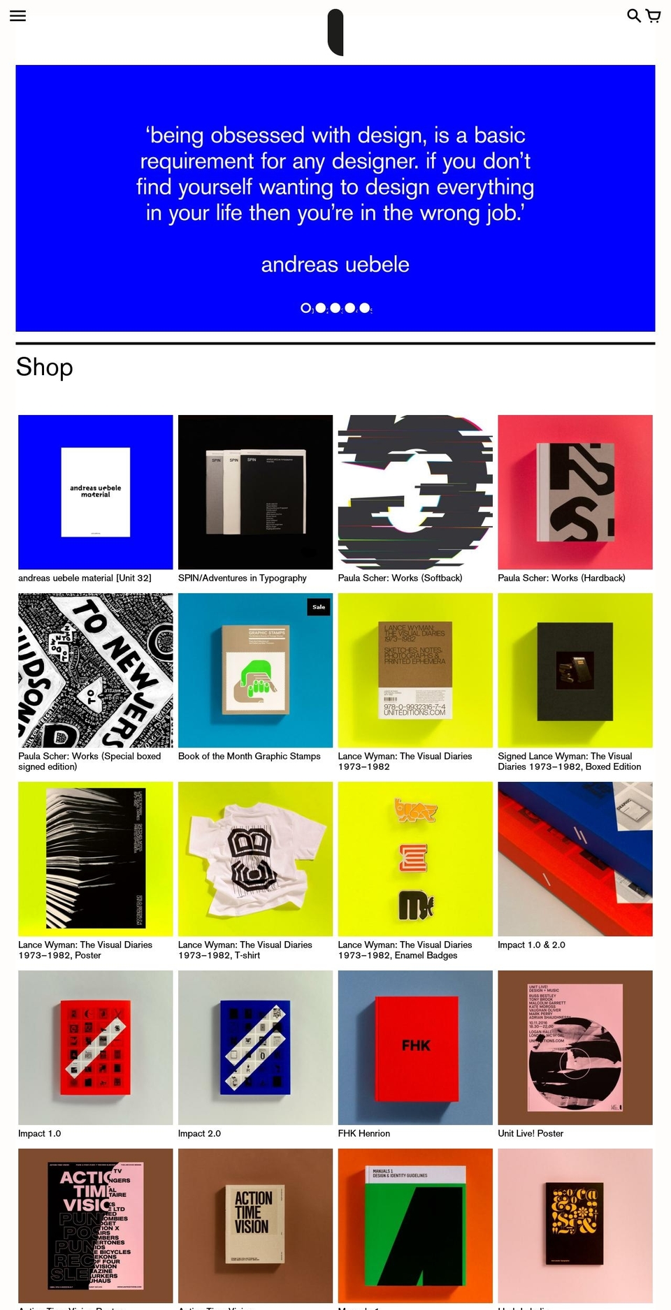 Colors Shopify theme site example uniteditions.com
