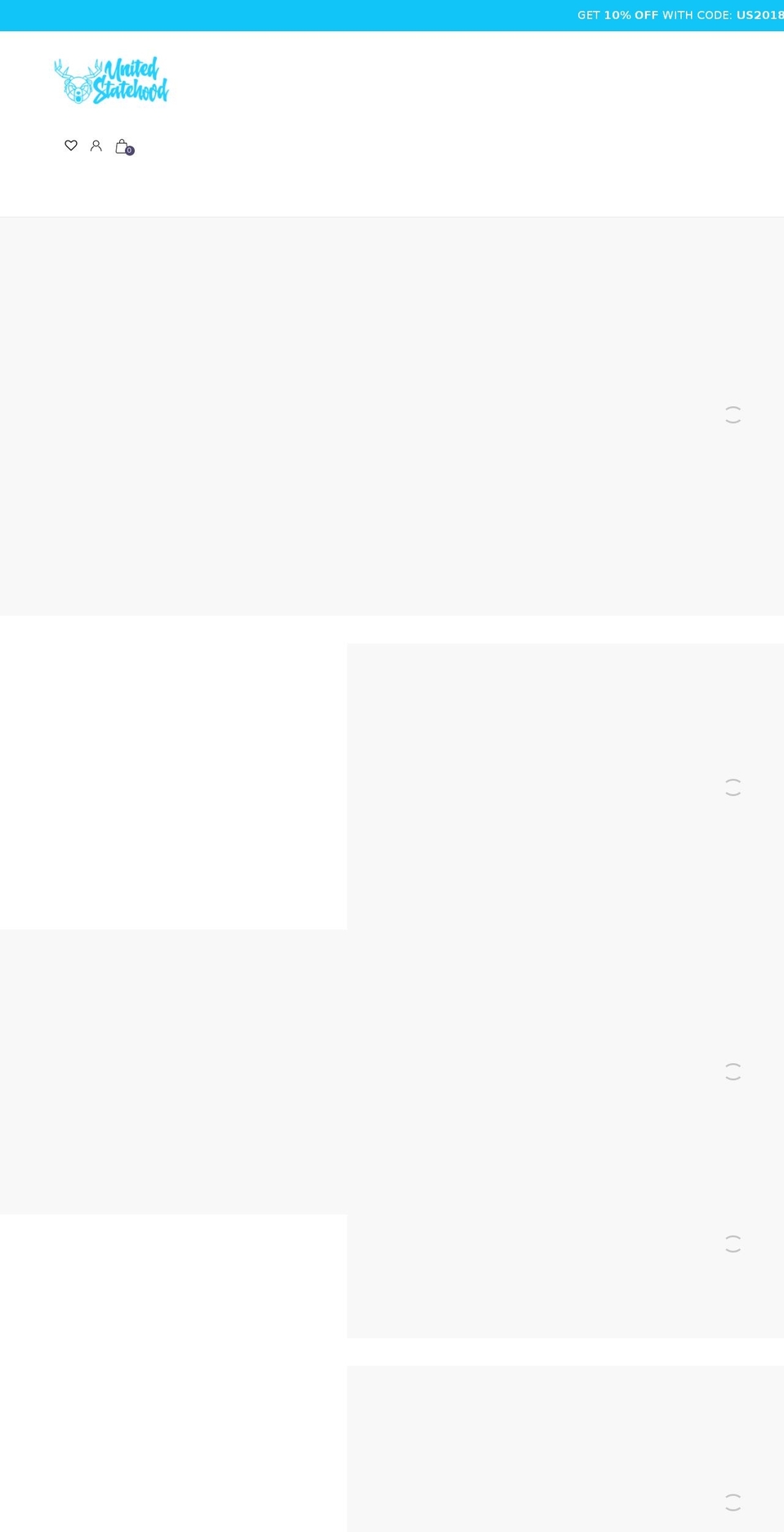 unitedstatehood.com shopify website screenshot