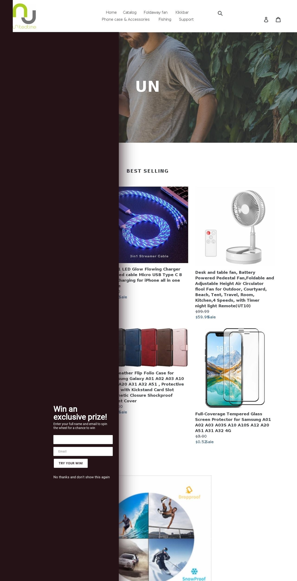 unitedtime-tech.com shopify website screenshot