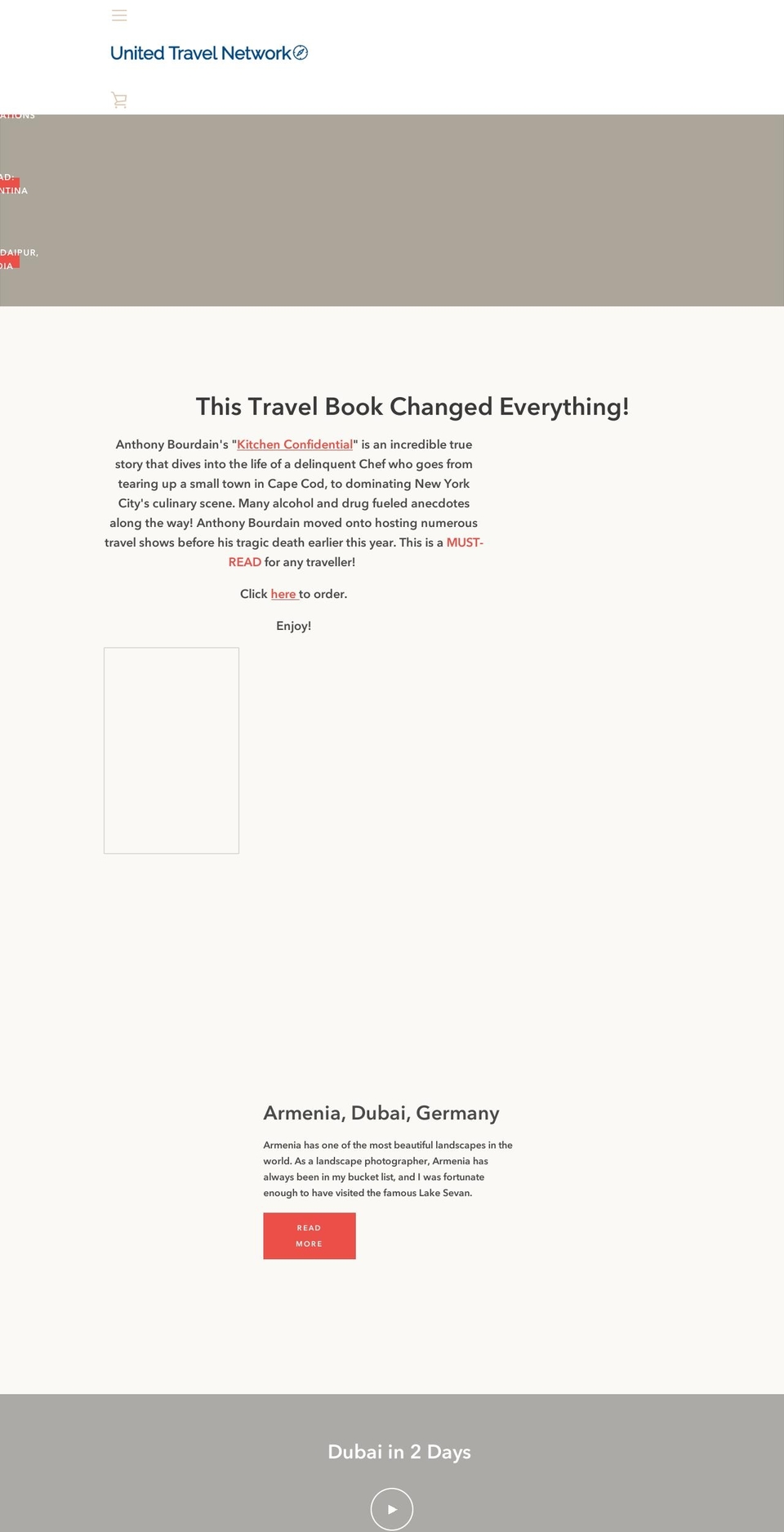 unitedtravelnet.com — Shopify storefront screenshot