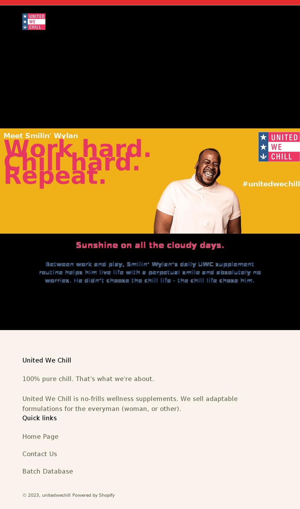 unitedwechill.com shopify website screenshot