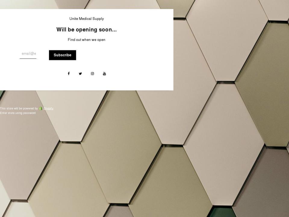 unitemedicalsupply.com shopify website screenshot
