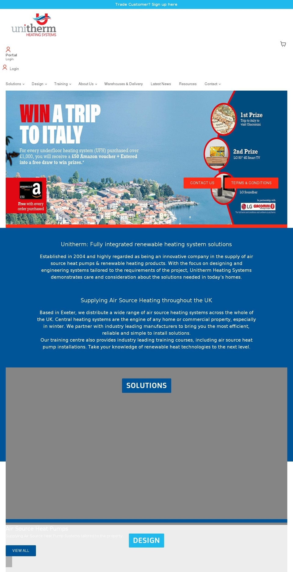 unitherm.co.uk shopify website screenshot