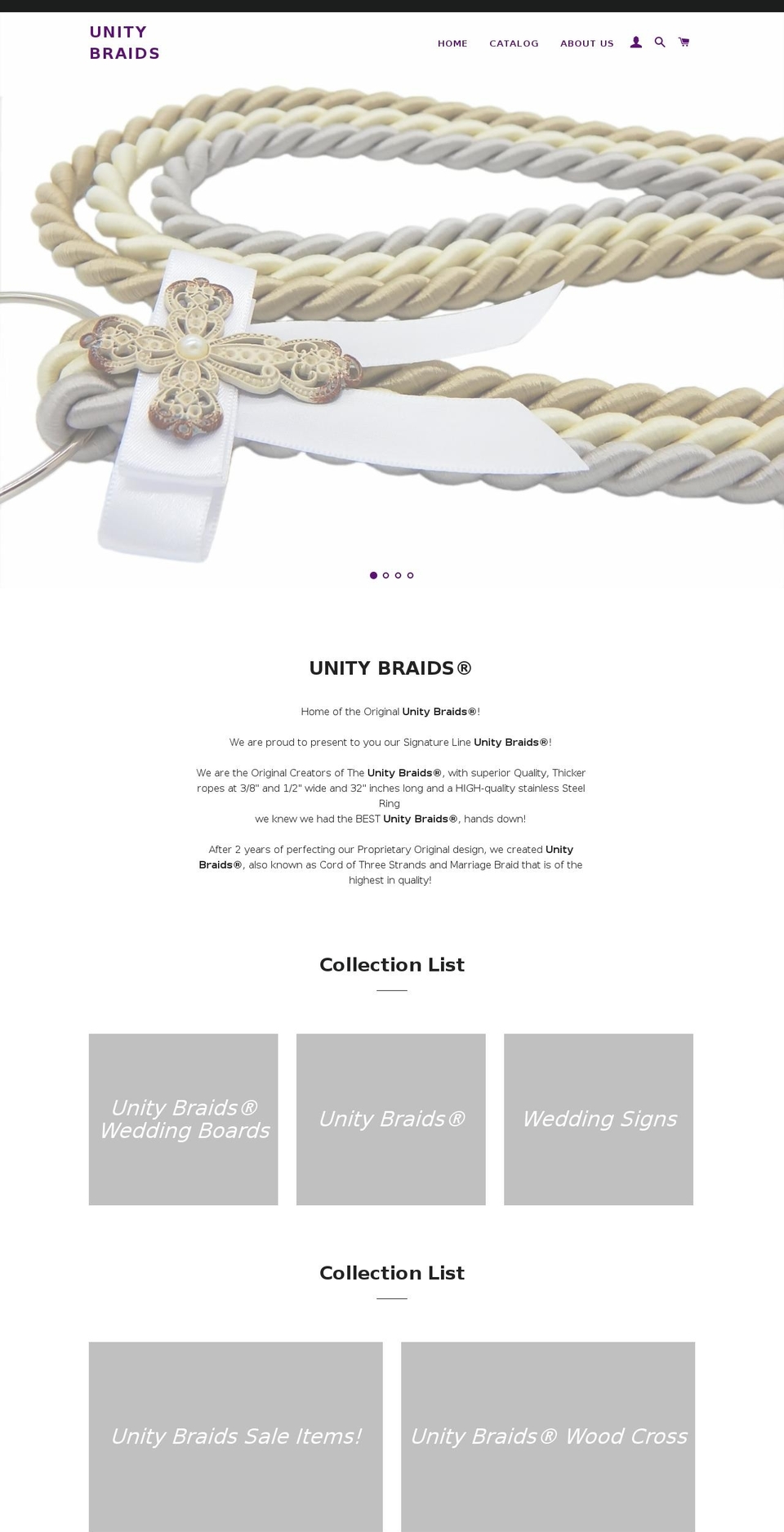 unitybraids.com shopify website screenshot