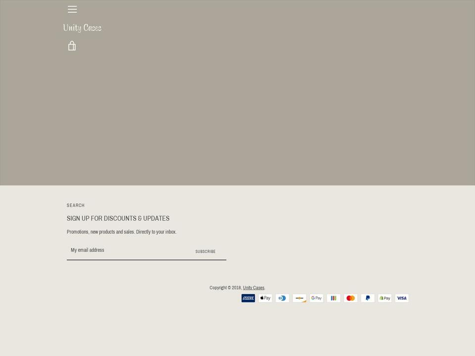 unitycases.com — Shopify storefront screenshot