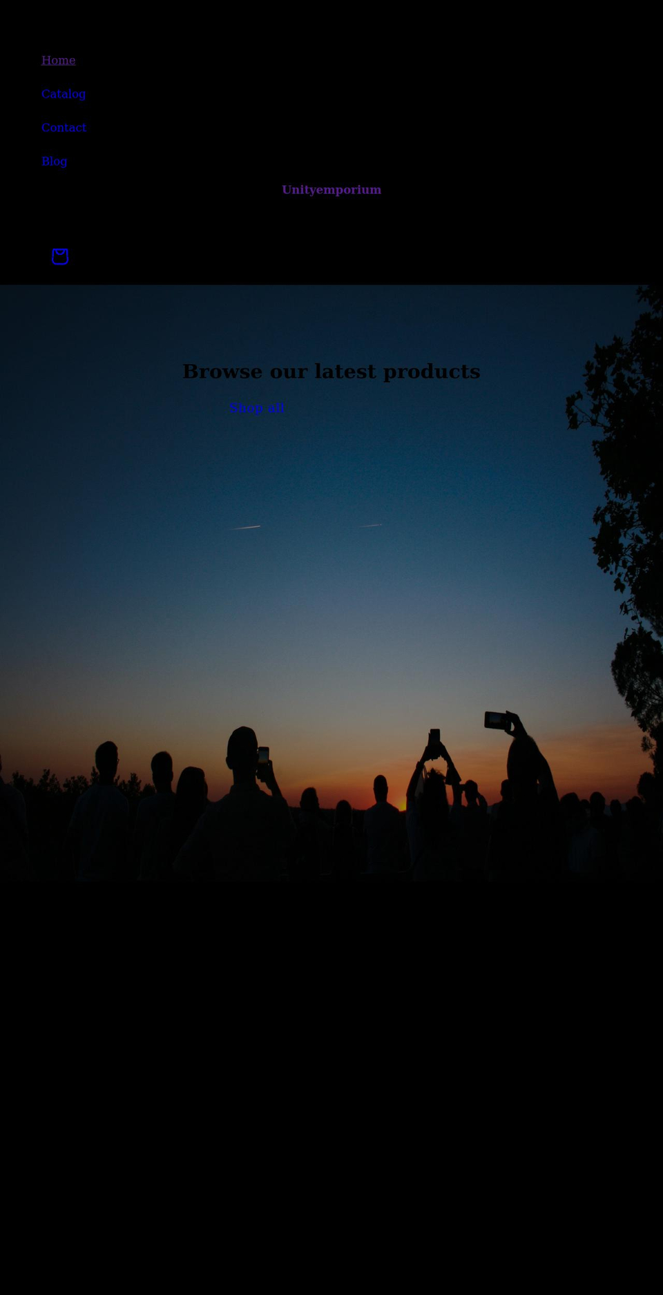 unityemporium.com shopify website screenshot