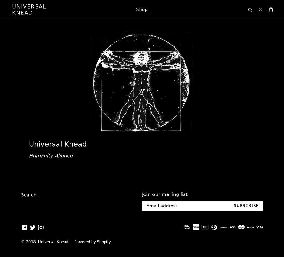 universalknead.com shopify website screenshot