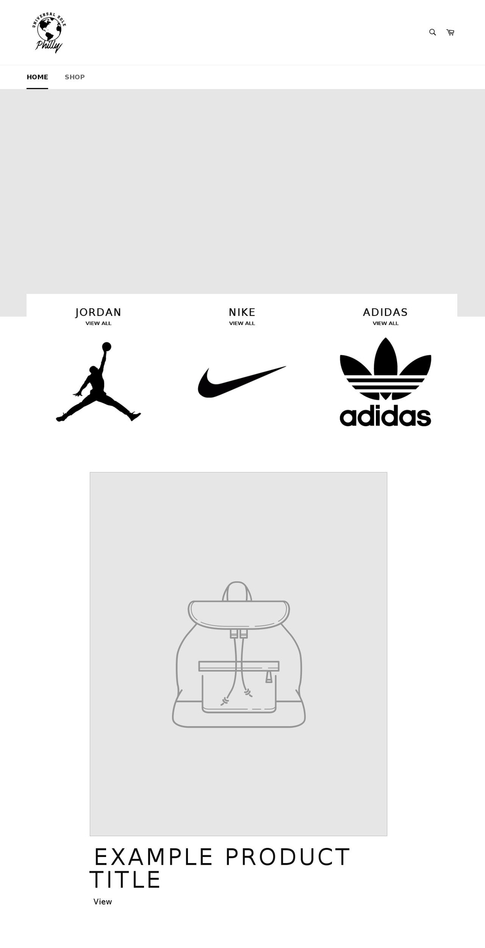 universalsolephilly.com shopify website screenshot