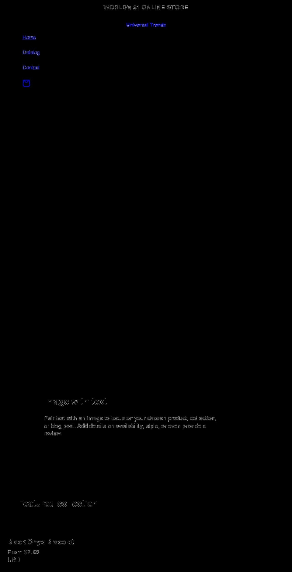 universaltrendz.com shopify website screenshot