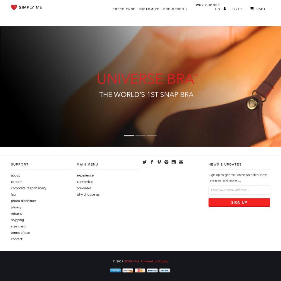 universebra.com shopify website screenshot