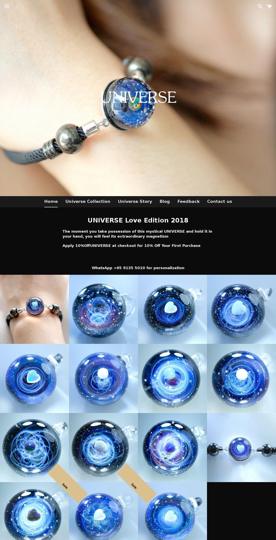 universesg.com — Shopify storefront screenshot