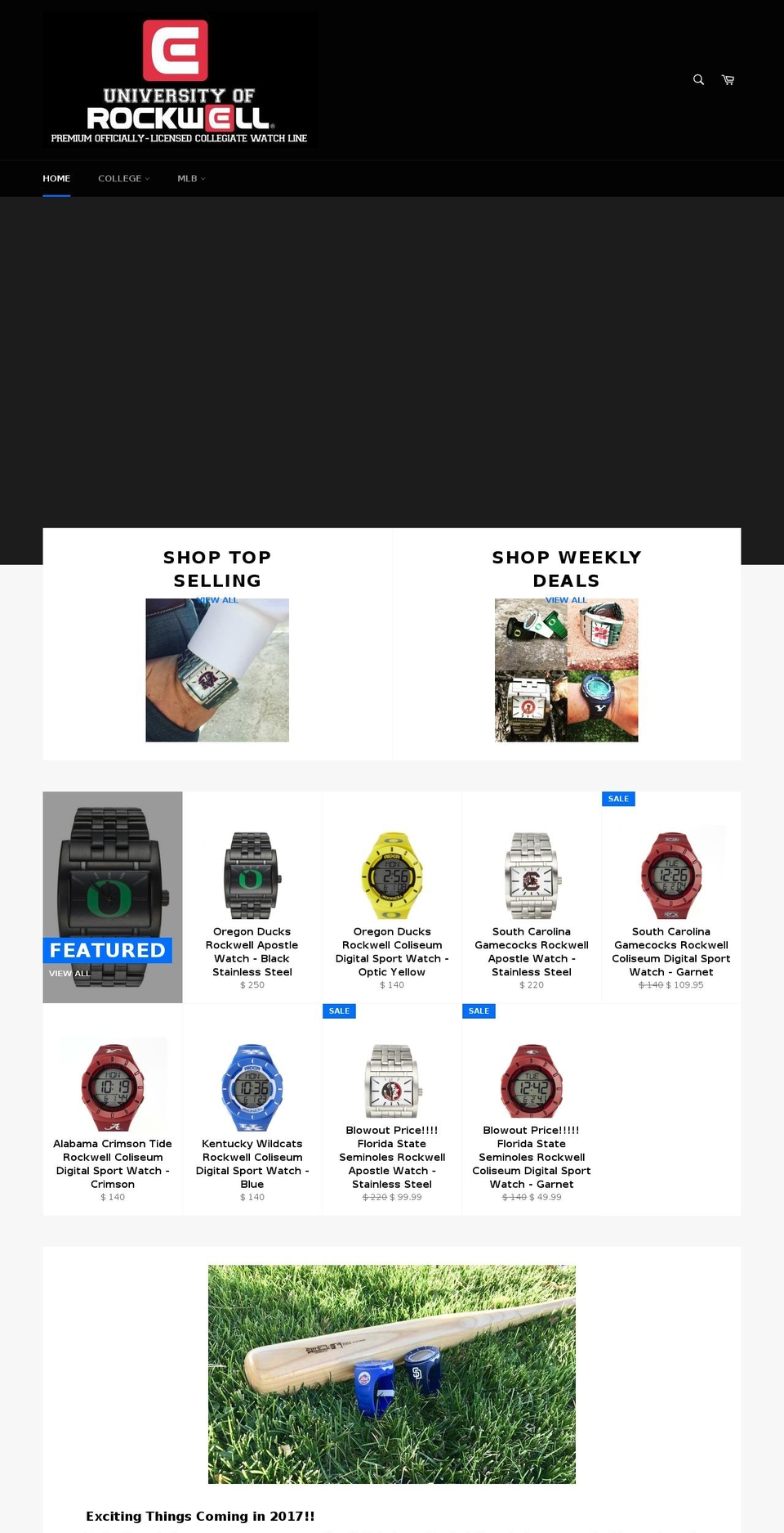 universityofrockwell.com shopify website screenshot