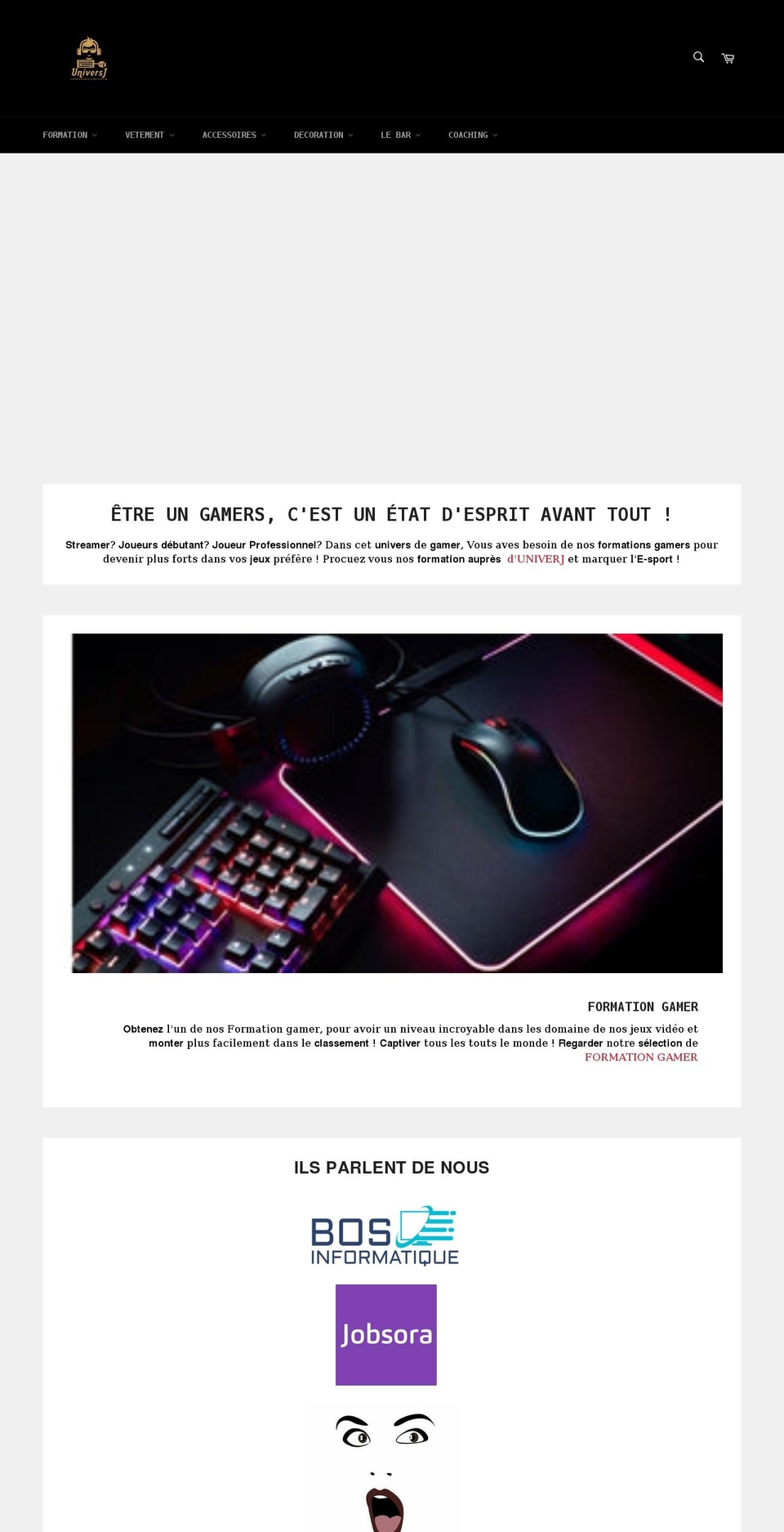 universj.com shopify website screenshot