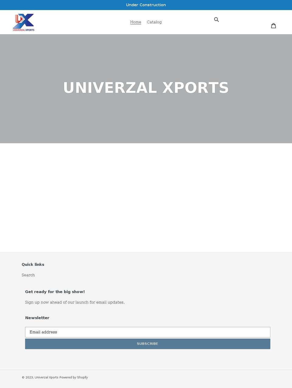 univerzalxports.com shopify website screenshot