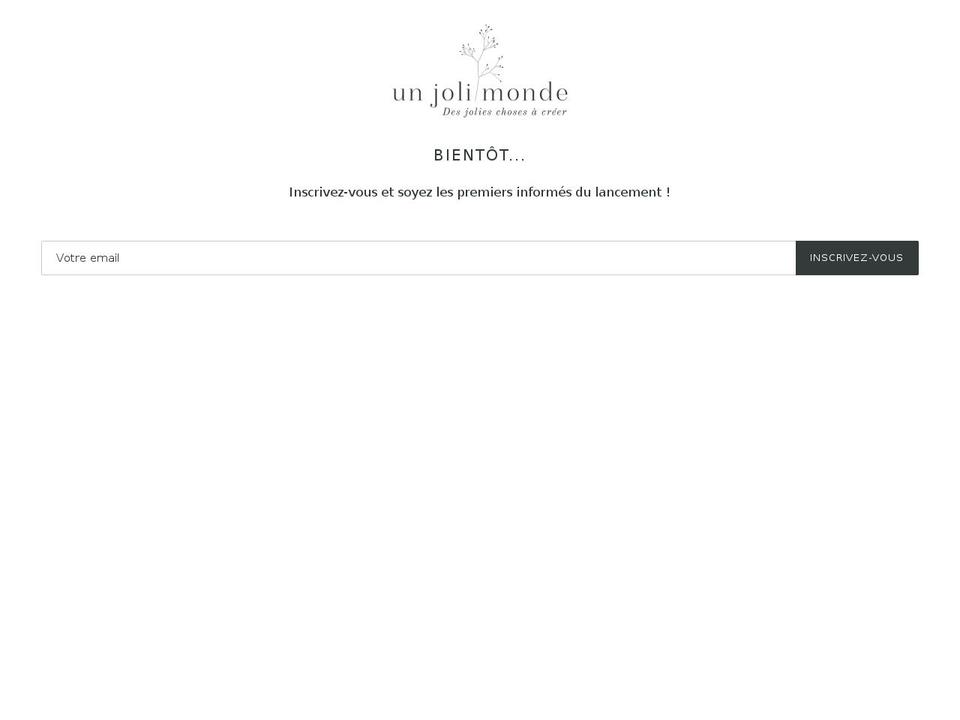 unjolimonde.com shopify website screenshot