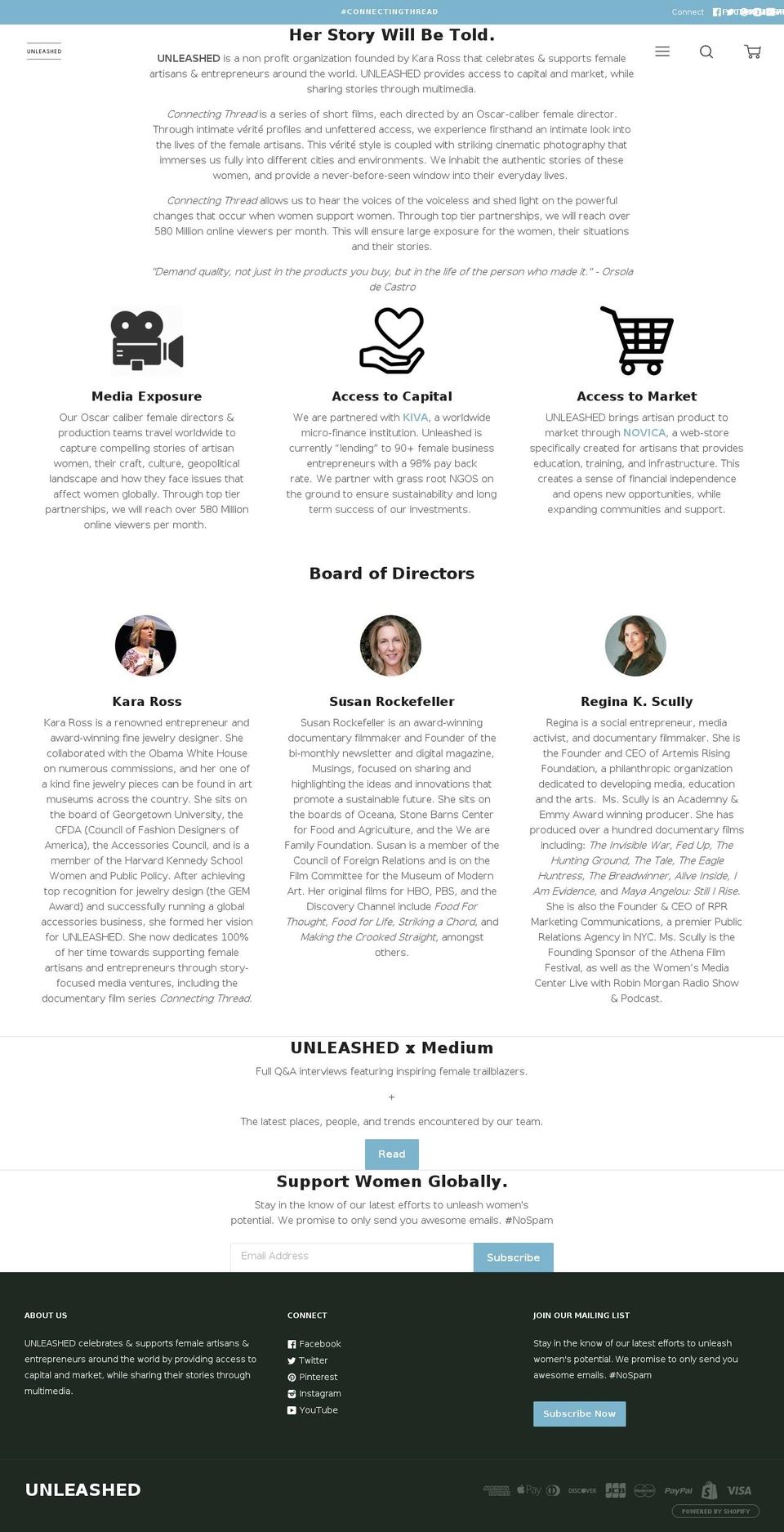 unleashed-world.com — Shopify storefront screenshot