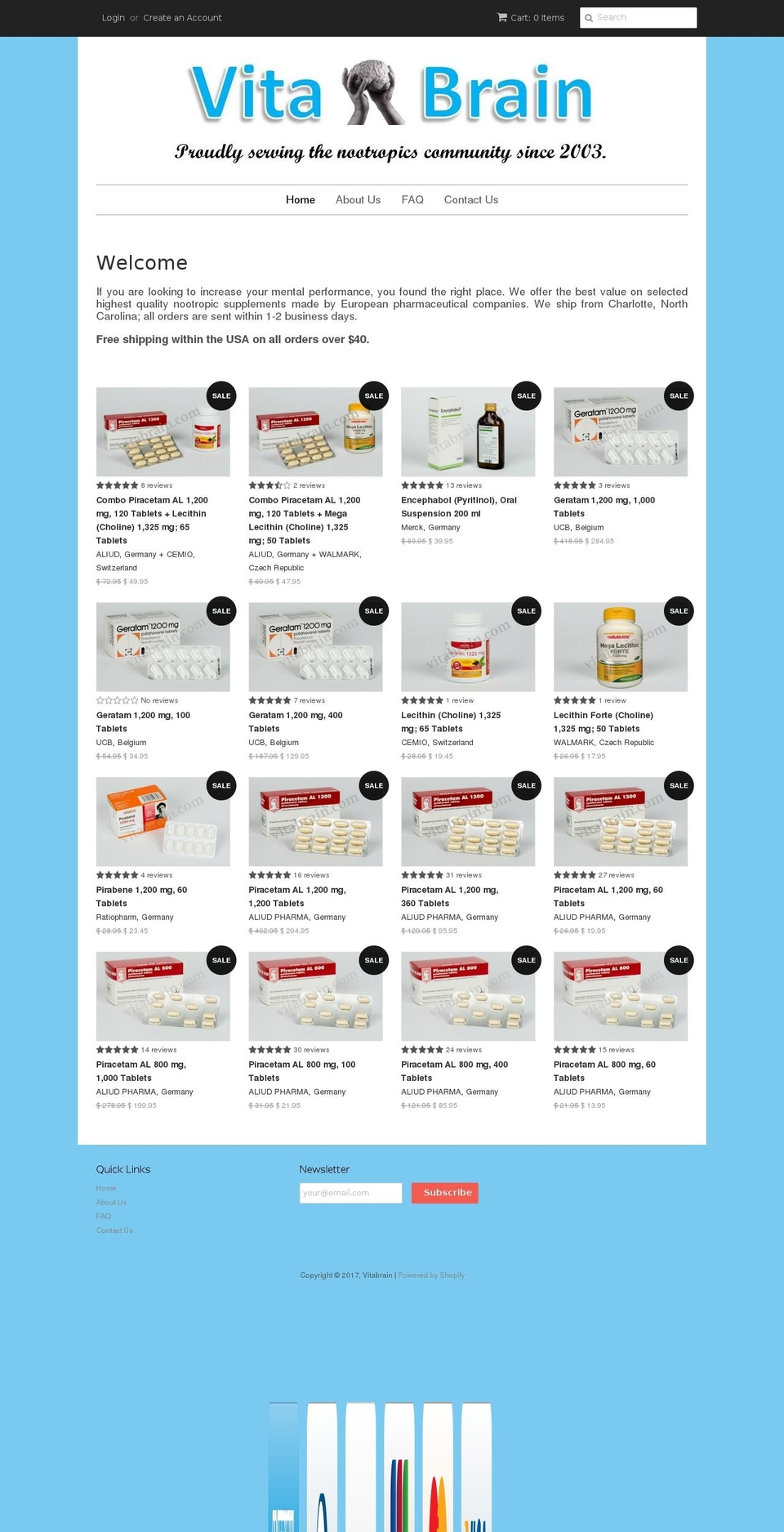 unleashedbrain.com shopify website screenshot