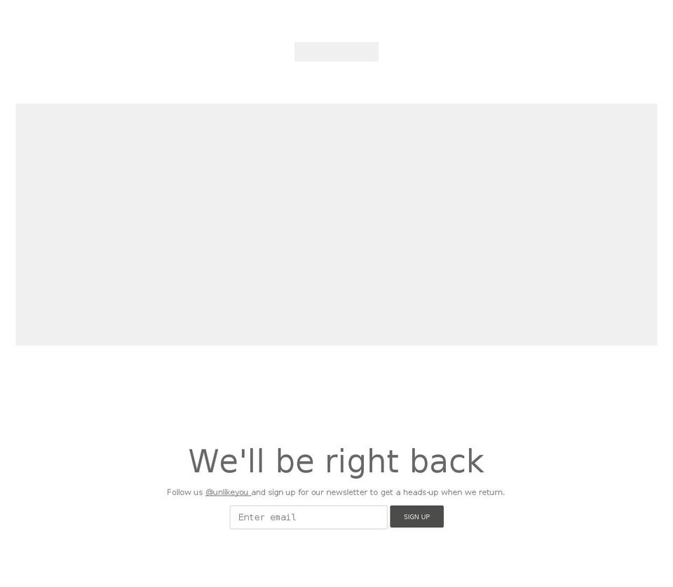 unlikeyou.com shopify website screenshot