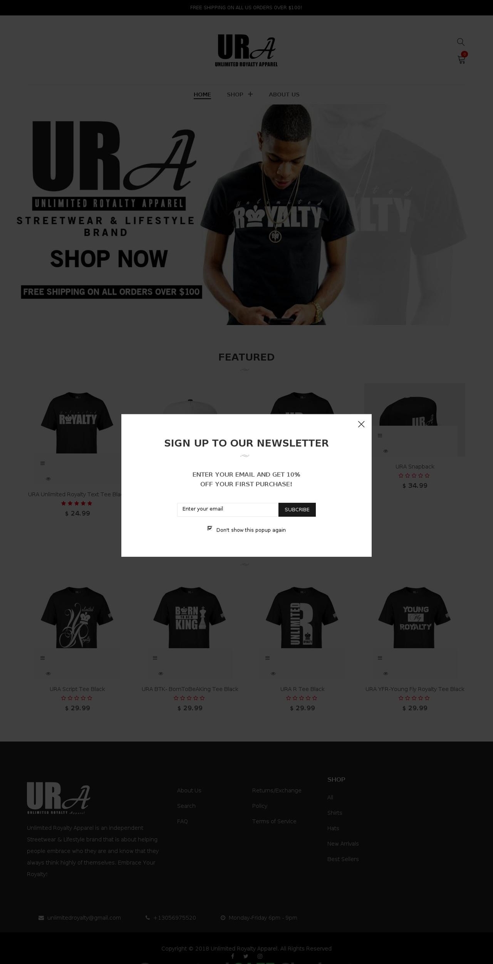 unlimited-royalty.com — Shopify storefront screenshot
