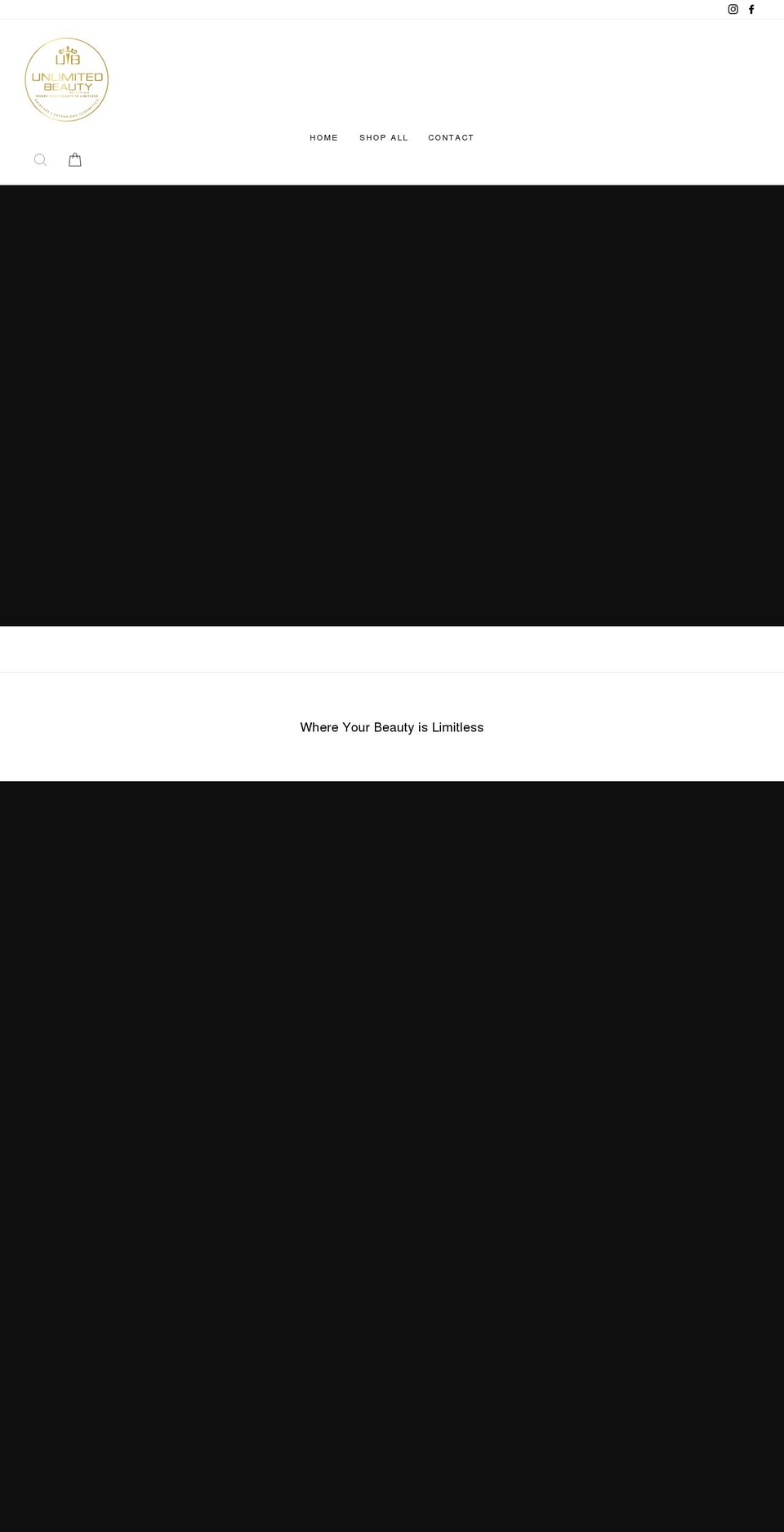 unlimitedbeautybymo.com shopify website screenshot