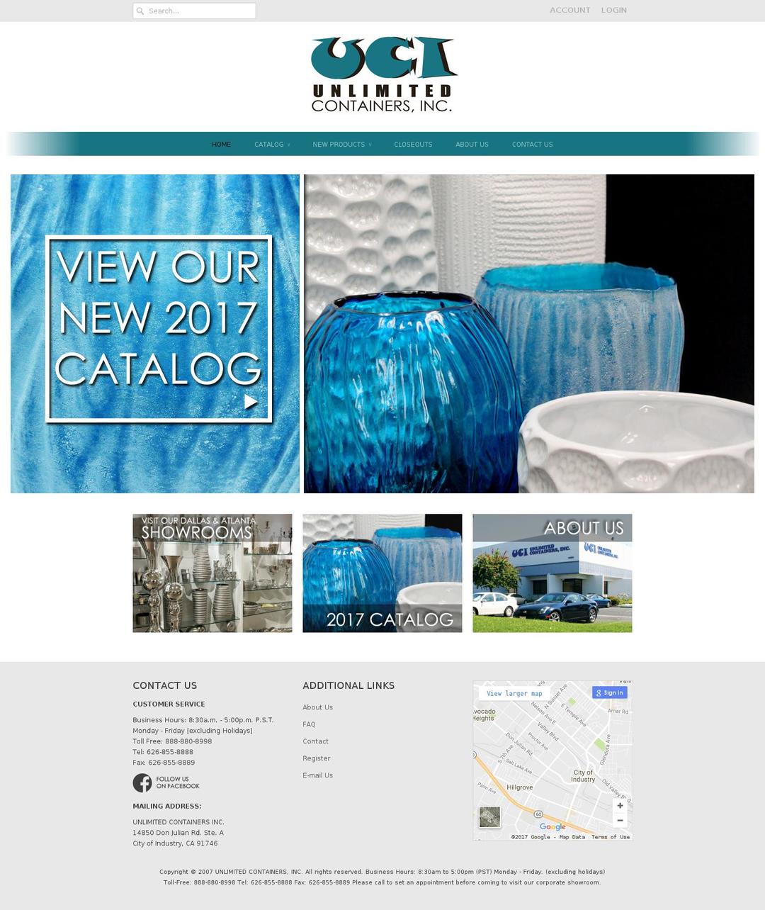 unlimitedcontainers.com shopify website screenshot