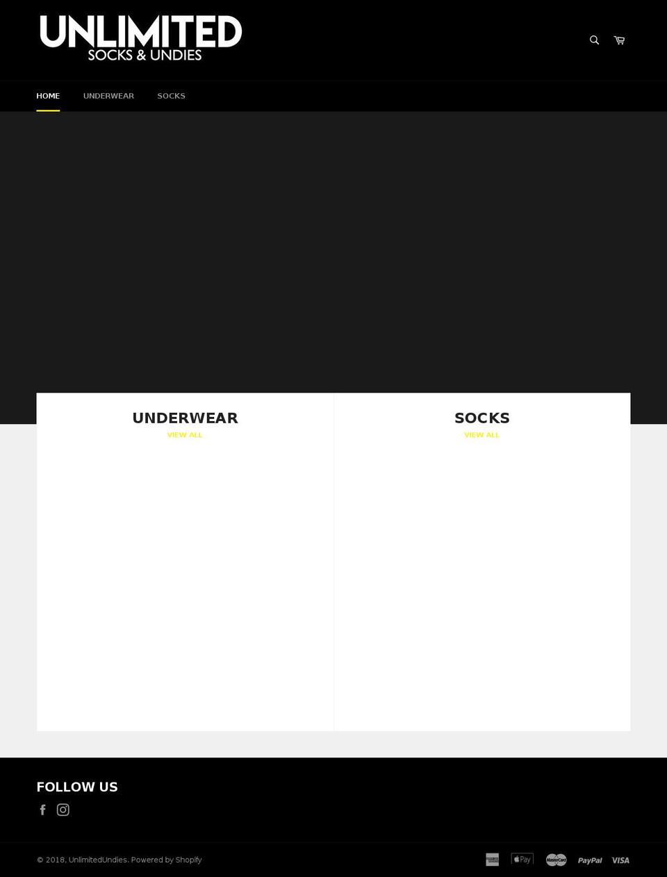 unlimitedundies.com shopify website screenshot