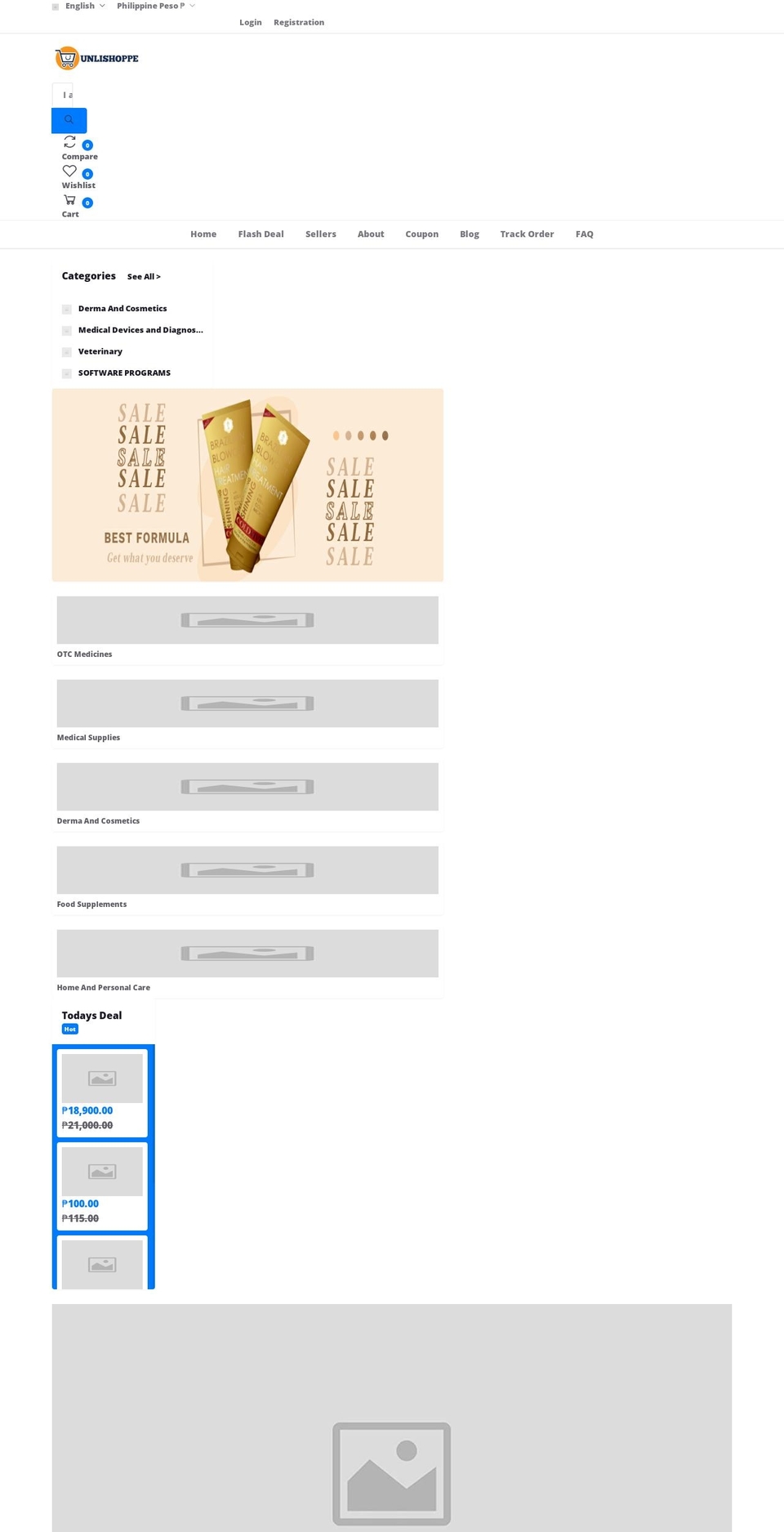 unlishoppe.com — Shopify storefront screenshot