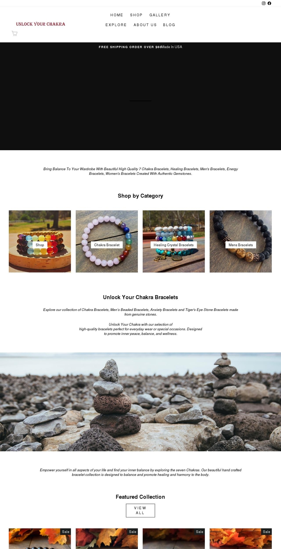 unlockyourchakra.com shopify website screenshot