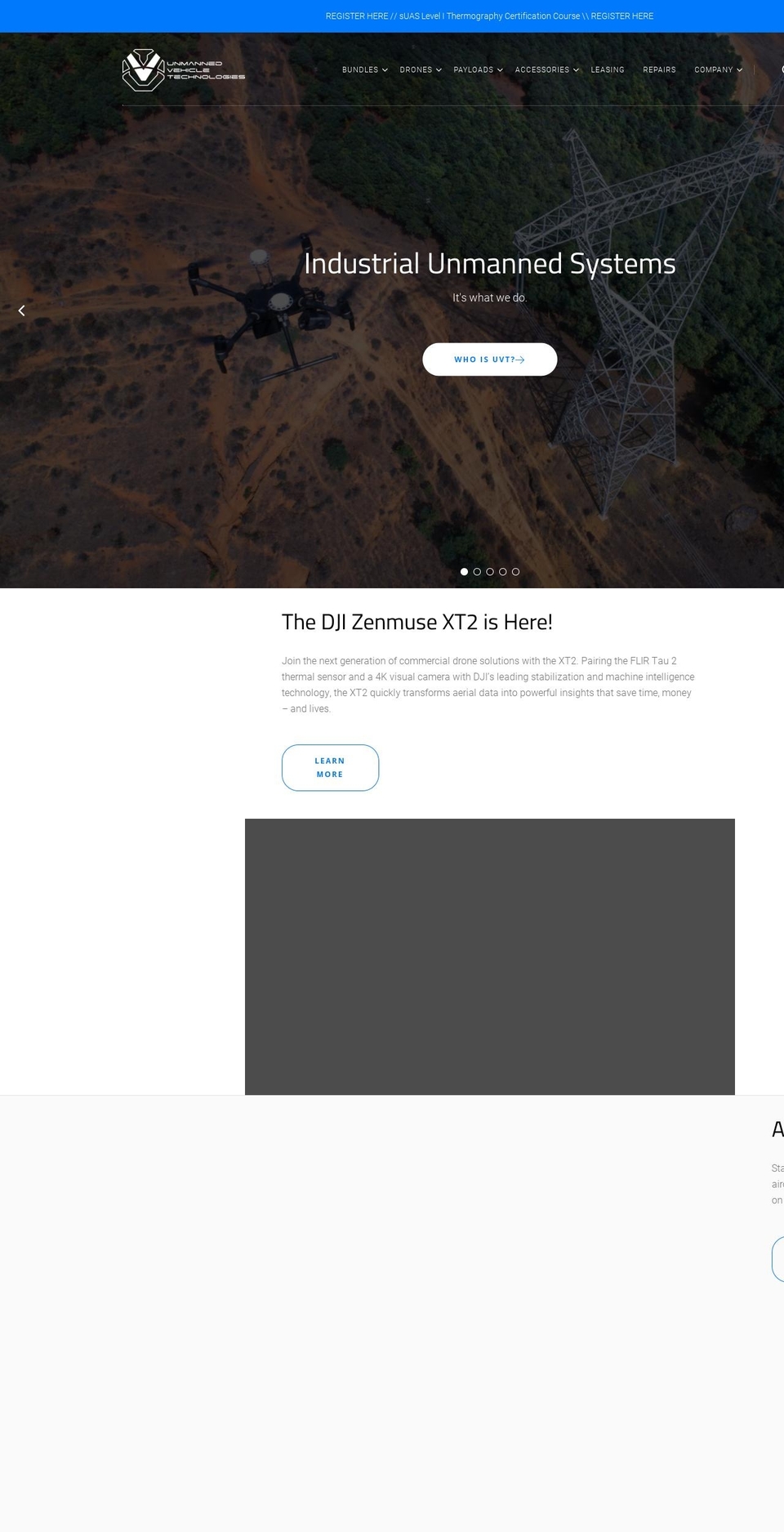 unmannedairspace.com — Shopify storefront screenshot