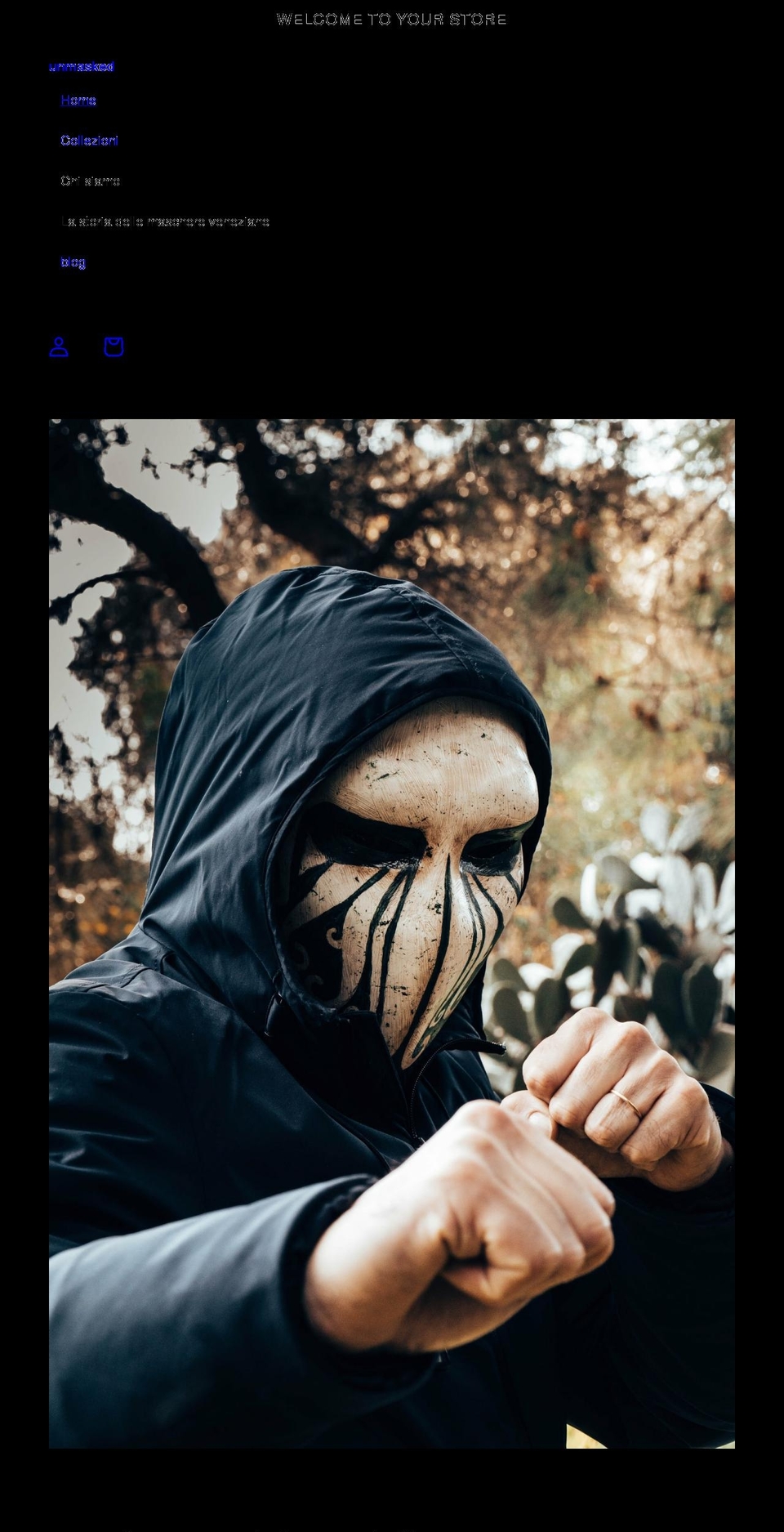 unmaskedstore.com — Shopify storefront screenshot