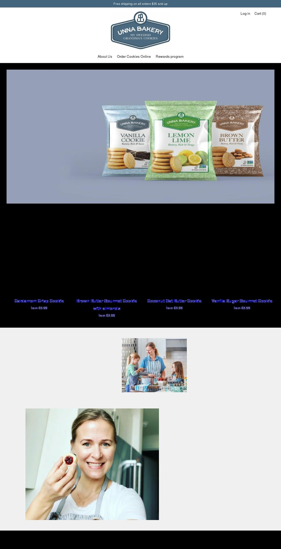 unnabakery.com shopify website screenshot