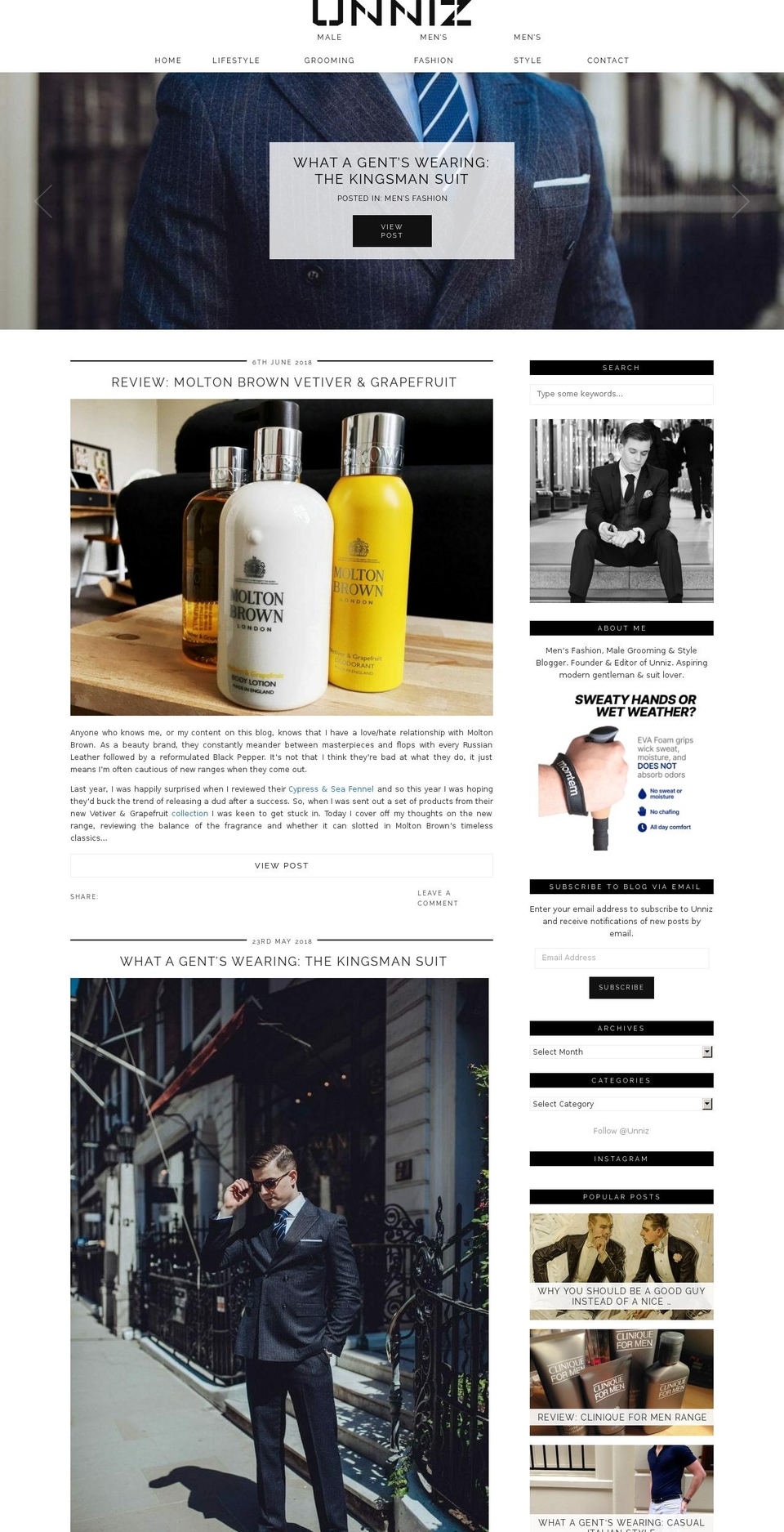 unniz.com shopify website screenshot