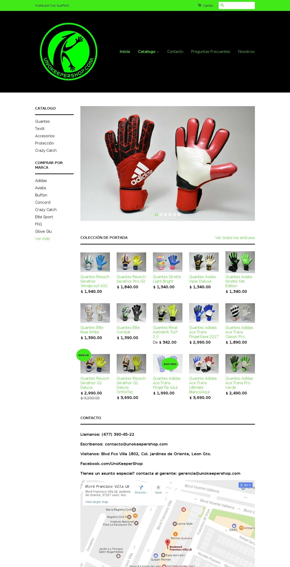 unokeepershop.com shopify website screenshot