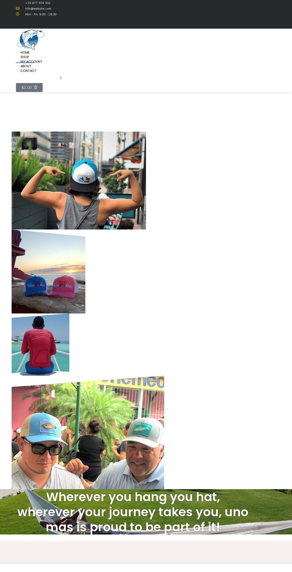 unomaslifestyle.com — Shopify storefront screenshot
