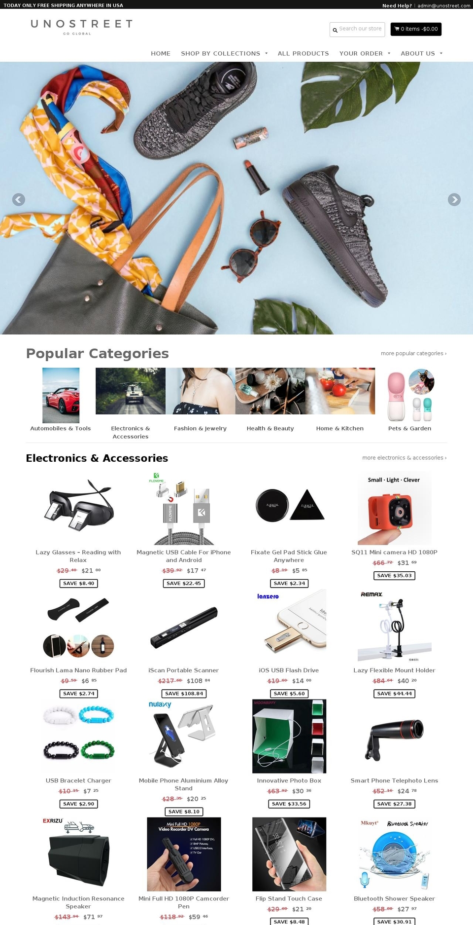 unostreet.com — Shopify storefront screenshot