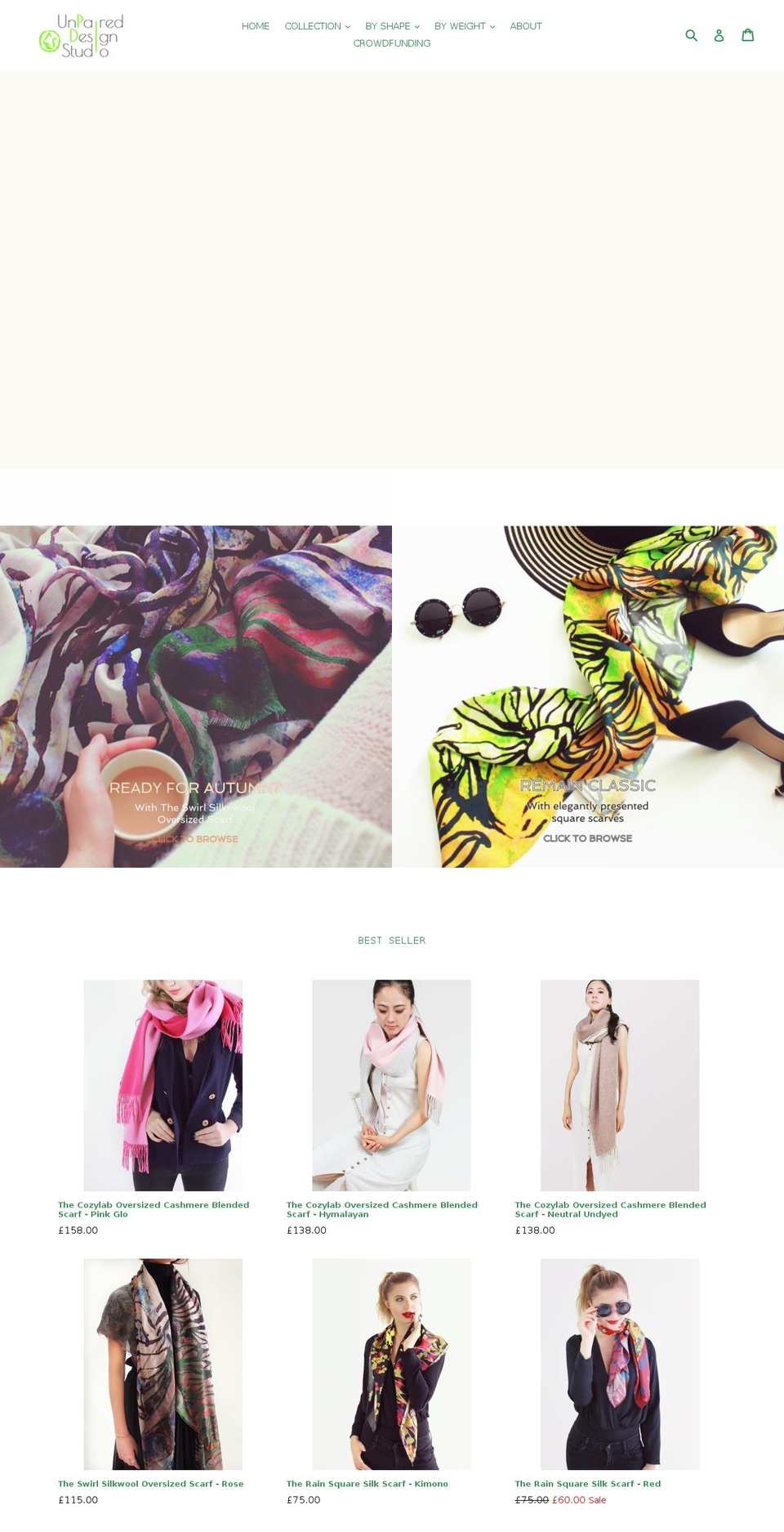unpaireddesign.com — Shopify storefront screenshot