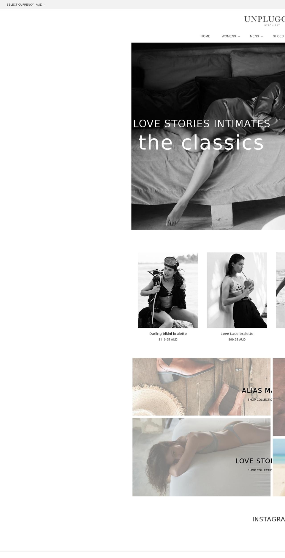 Space Digital Theme v2 Shopify theme site example unpluggedbyronbay.com