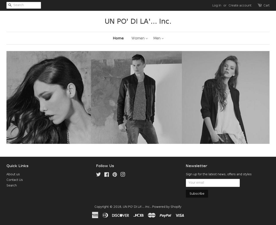 unpodila.com — Shopify storefront screenshot