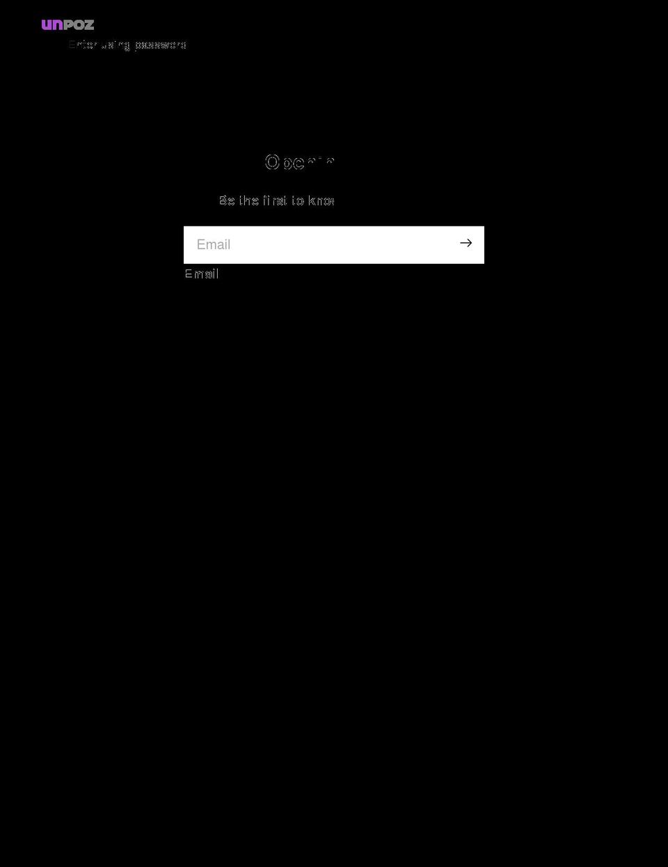 unpoz.com shopify website screenshot