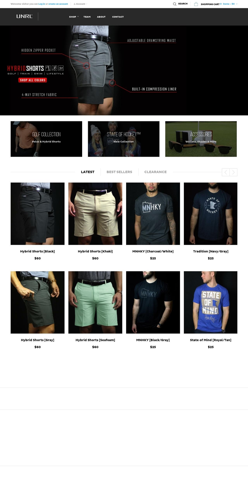 unrl.co shopify website screenshot