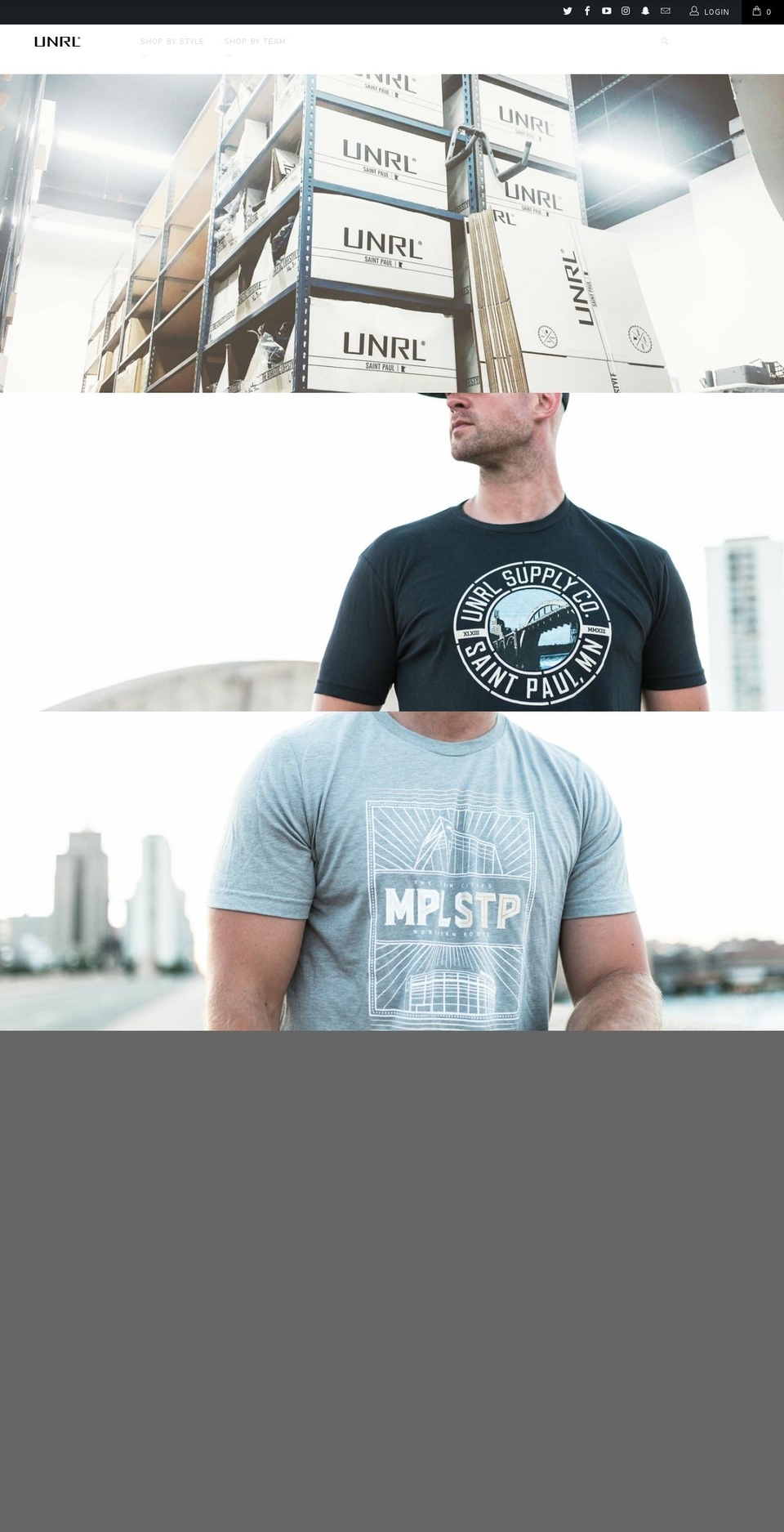 unrlco.com — Shopify storefront screenshot