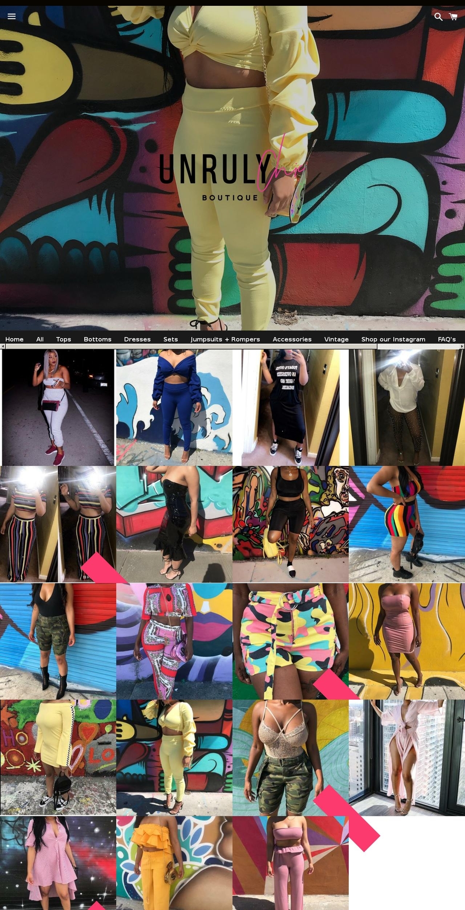 unrulychic.com — Shopify storefront screenshot