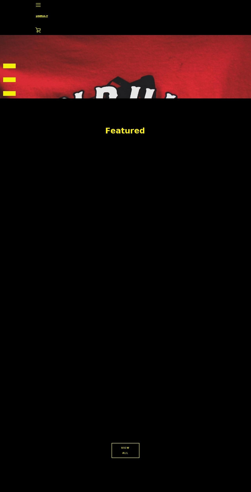 unrulyusa.com — Shopify storefront screenshot