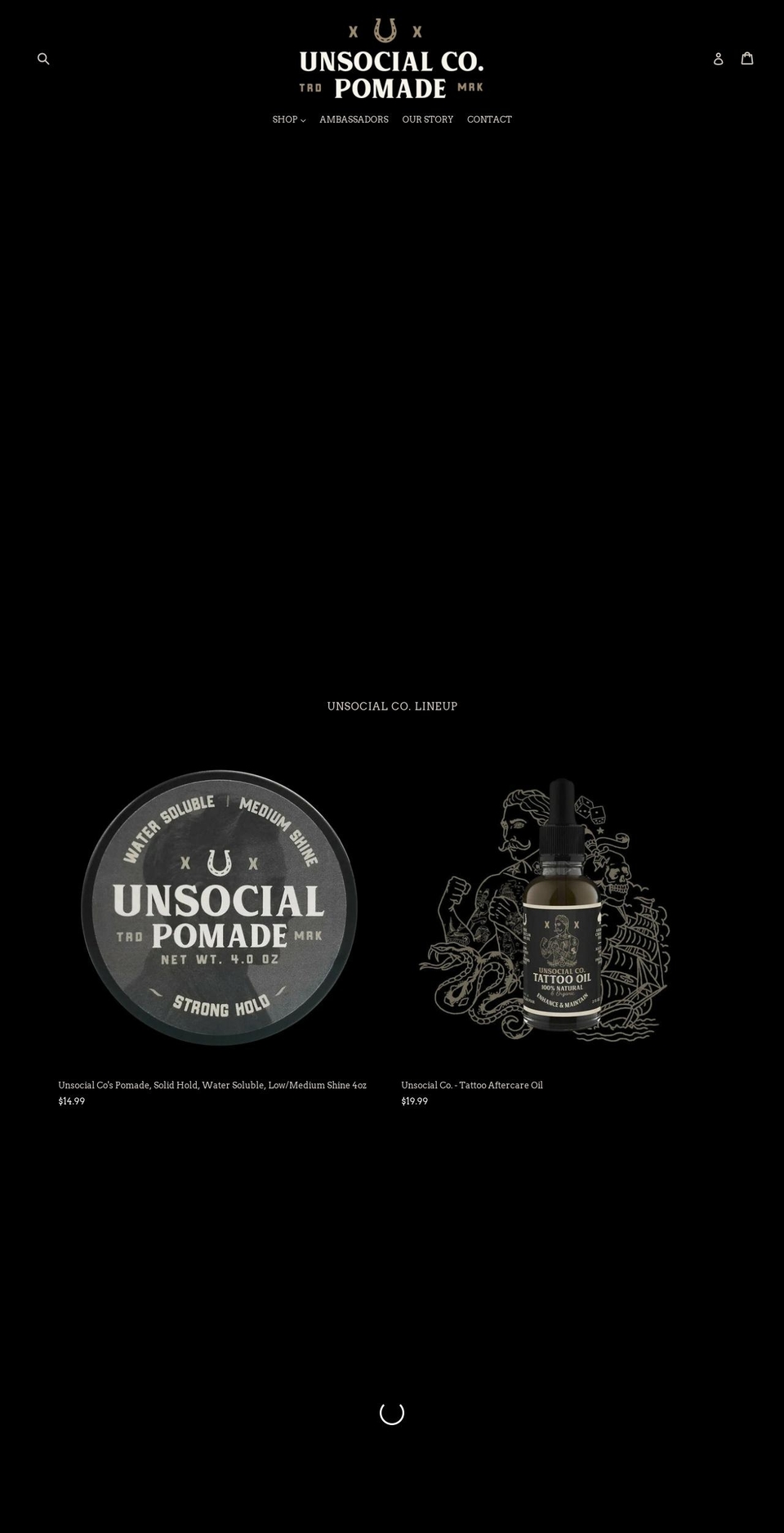 unsocialco.com shopify website screenshot