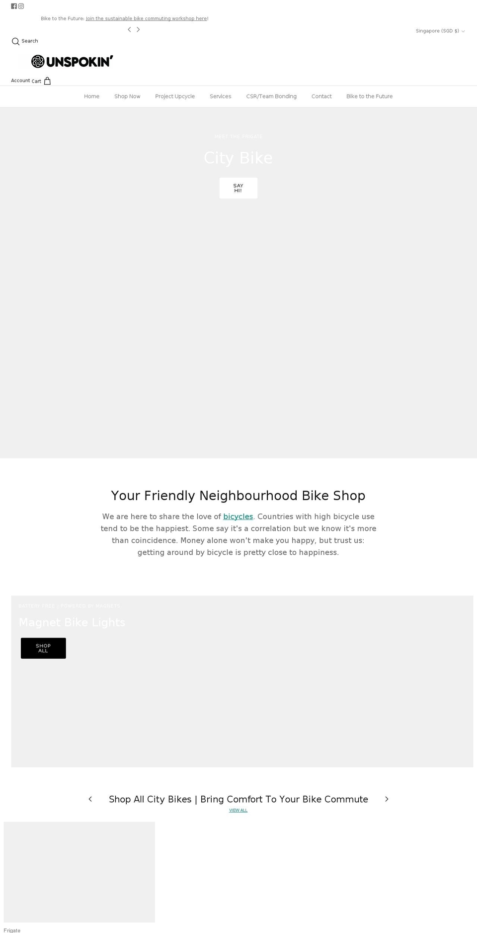 unspokin.com shopify website screenshot