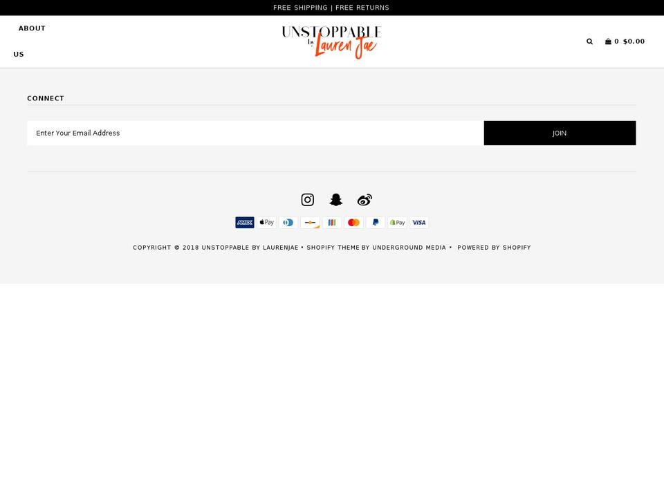 unstoppableshoes.com shopify website screenshot