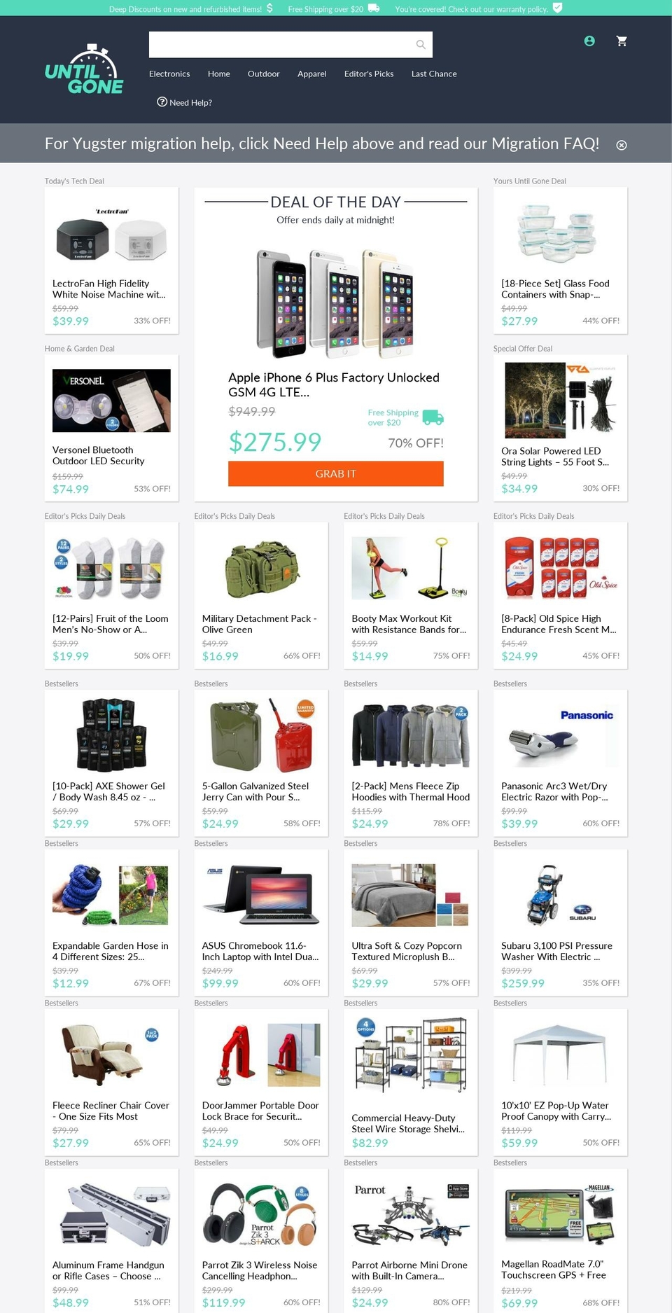 untilgone.com — Shopify storefront screenshot