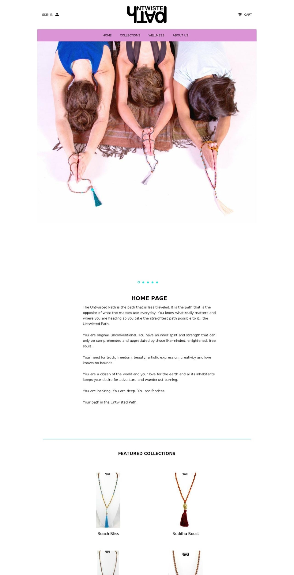 untwistedpath.com — Shopify storefront screenshot
