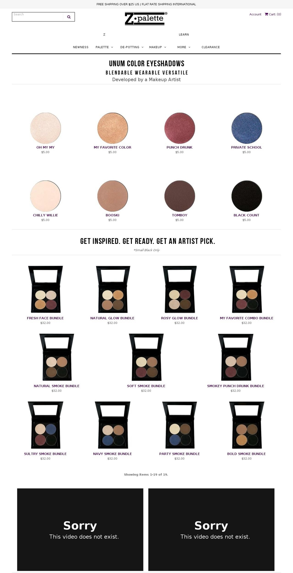 unummakeup.com shopify website screenshot